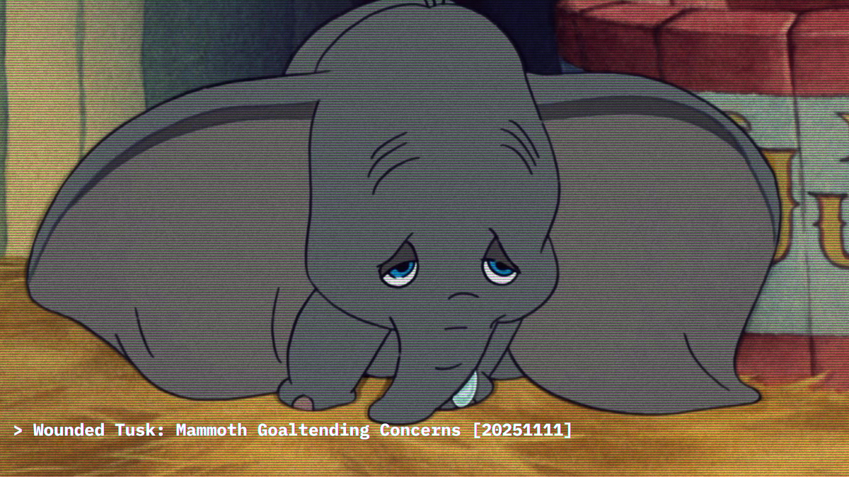 Wounded Tusk: Mammoth Goaltending Concerns